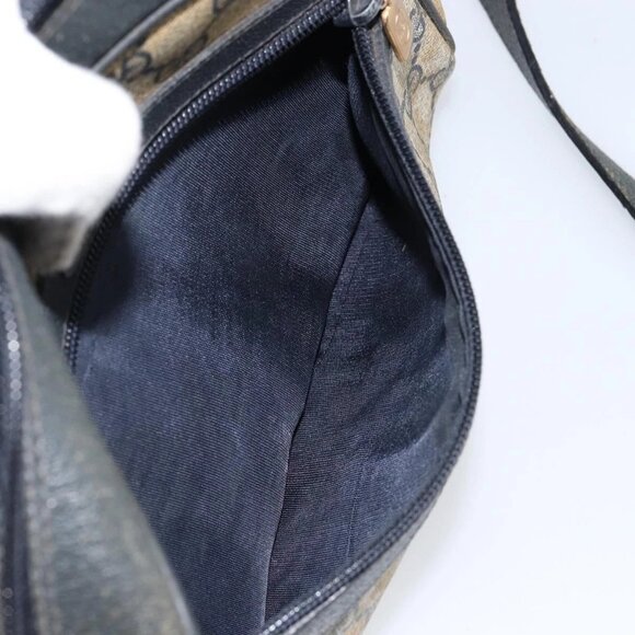 GUCCI GG Supreme Sherry Line Shoulder Bag PVC Navy Gold 68 02 004 Auth 152148 - Picture 15 of 16